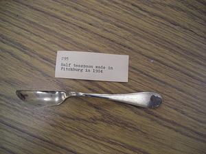 Half teaspoon made in Fitchburg in 1904