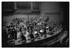 Recording "La Mer" for Victor R.C.A., Dr. K & Boston Symphony Orchestra, also recording mch.