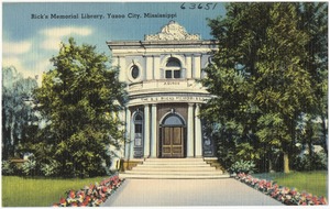 Rick's Memorial Library, Yazoo City, Mississippi