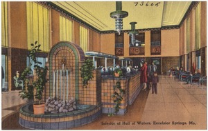 Interior of Hall of Waters, Excelsior Springs, Mo.