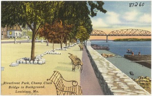 Riverfront Park, Champ Clark Bridge in background, Louisiana, Mo.