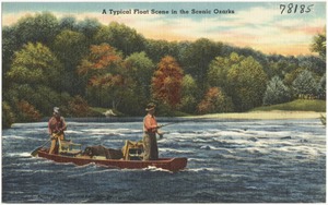 A typical float scene in the scenic Ozarks