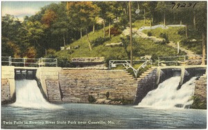 Twin Falls in Roaring River State Park near Cassville, Mo.