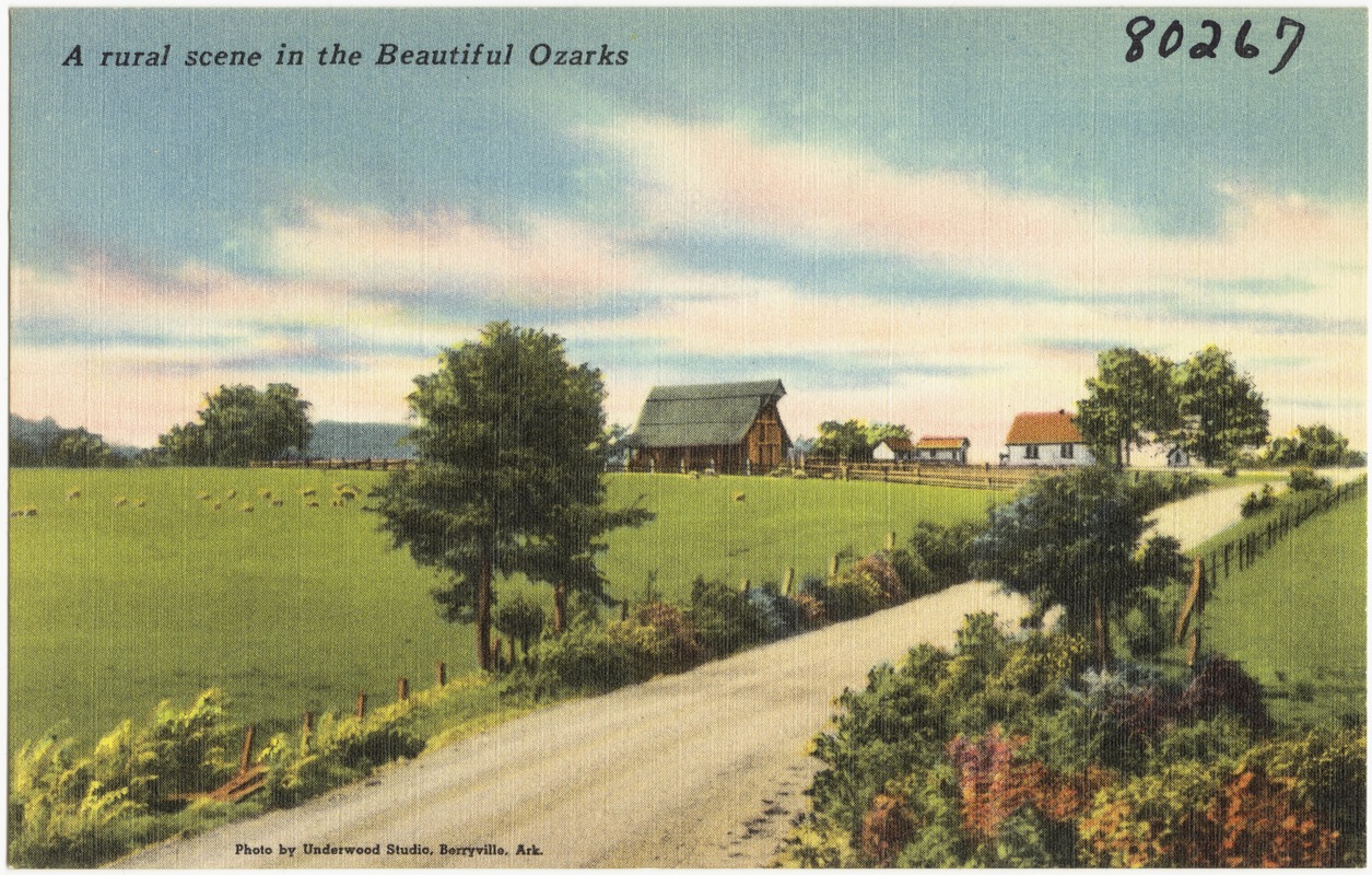 A rural scene in the beautiful Ozarks