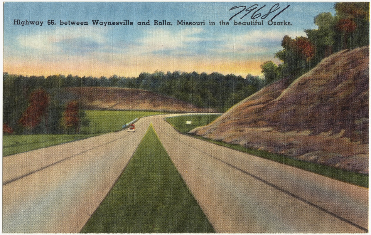 Highway 66, between Waynesville and Rolla, Missouri in the beautiful Ozarks