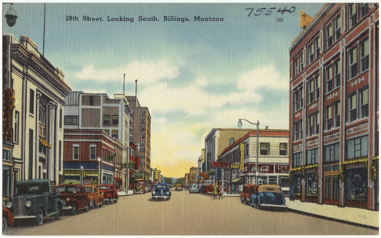 28th Street, looking south, Billings, Montana