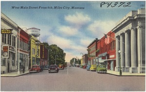 West Main Street from 6th, Miles City, Montana