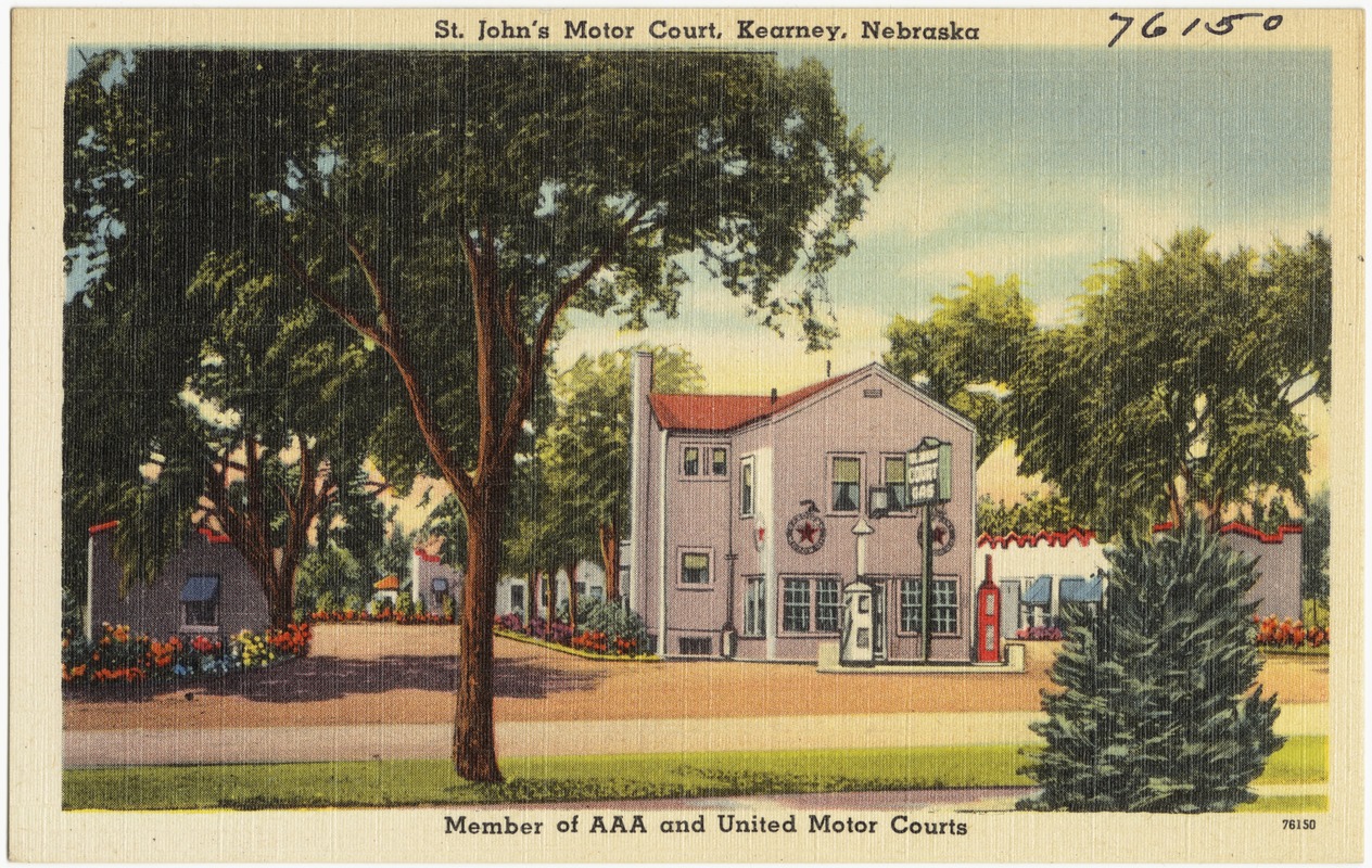 St. John's Motor Court, Kearney, Nebraska, member of AAA and United Motor Courts