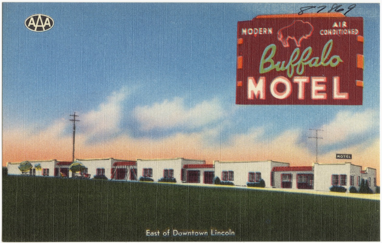 Buffalo Motel, east of Downtown Lincoln