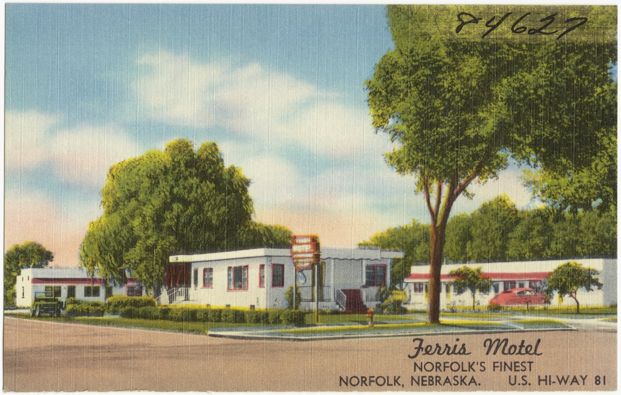 Ferris Motel, Norfolk's finest, Norfolk, Nebraska. U.S. Hi-Way 81