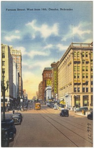 Farnam Street, West from 14th, Omaha, Nebraska