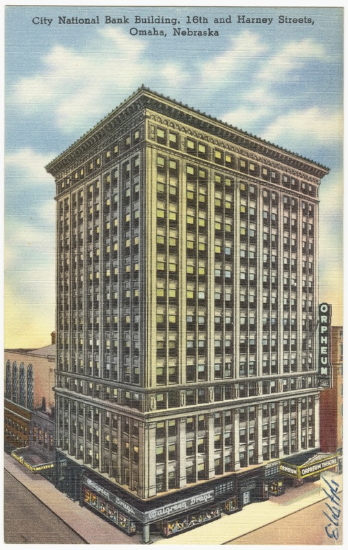City National Bank Building, 16th and Harney Streets, Omaha, Nebraska