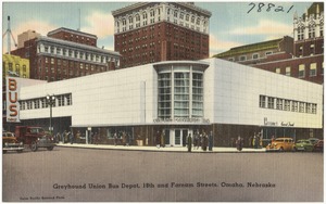 Greyhound Union Bus Depot, 18th and Farnam Streets, Omaha, Nebraska