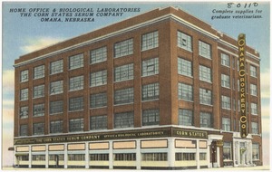 Home Office & Biological Laboratories, The Corn State Serum Company, Omaha, Nebraska
