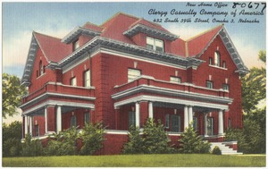 New home office Clergy Casualty Company of America, 432 South 39th Street, Omaha 3, Nebraska