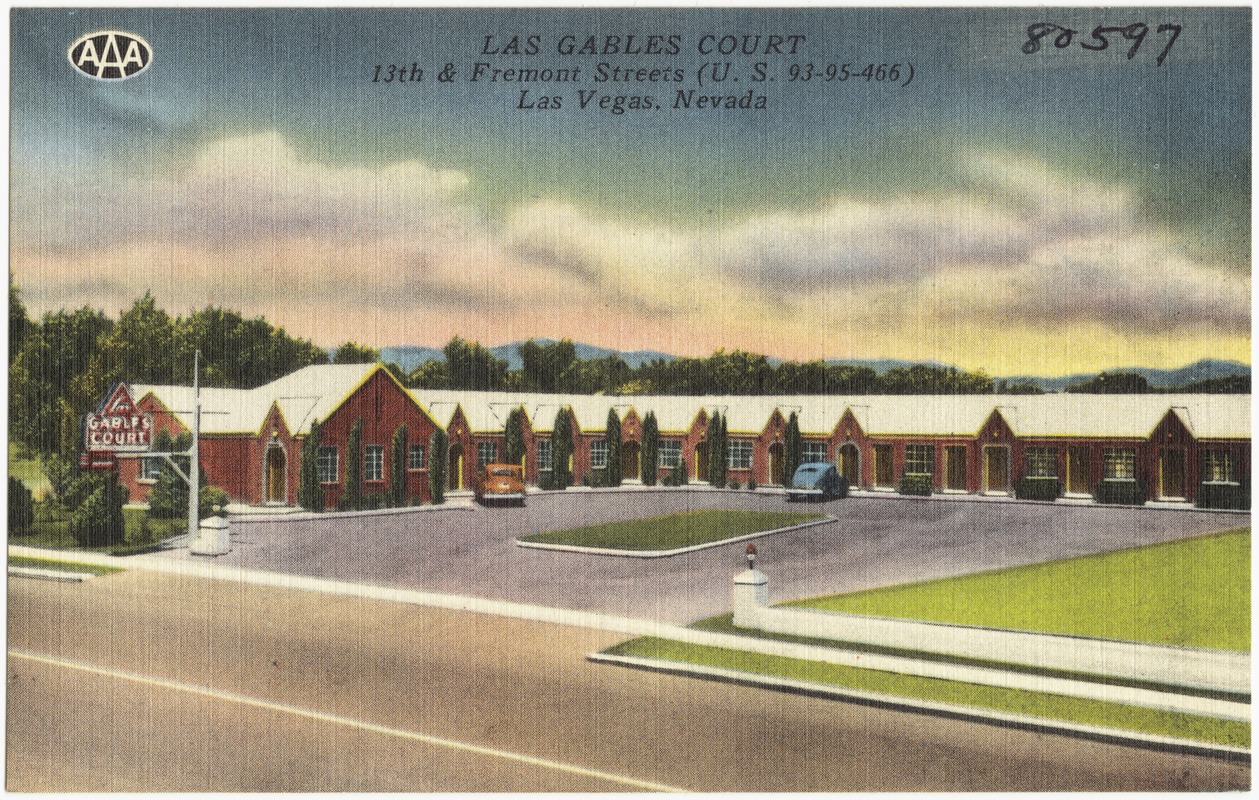 Las Gables Court, 13th & Fremont Streets (U.S. 93 - 95 - 466), Las Vegas, Nevada