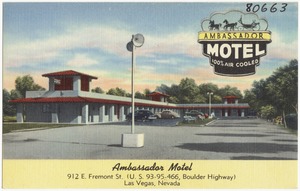 Ambassador Motel, 912 E. Fremont St. (U.S. 93 - 95 - 466, Boulder Highway), Las Vegas, Nevada