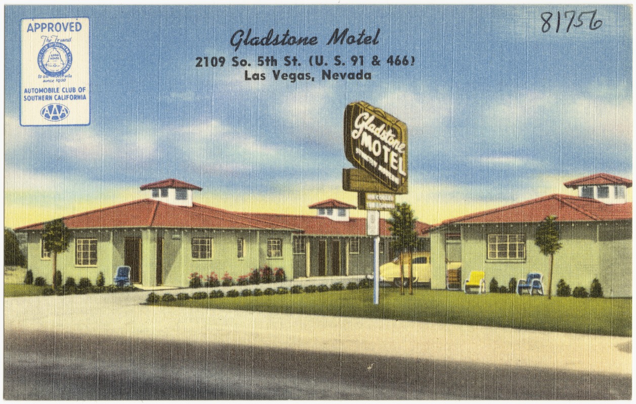 Gladstone Motel, 2109 So. 5th St. (U.S. 91 & 466), Las Vegas, Nevada