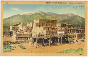 South Pueblo, Taos Indian Pueblo. New Mexico