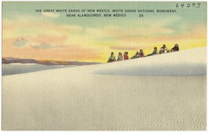 The great white sand of New Mexico, White Sands Monument, near Alamogordo, New Mexico