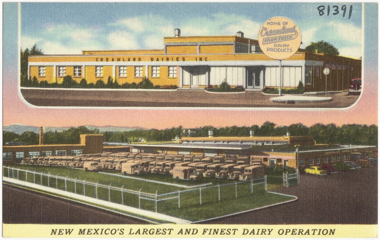 Creamland Dairies Inc., home of Creamland farm fresh dairy products, New Mexico's largest and finest dairy operation
