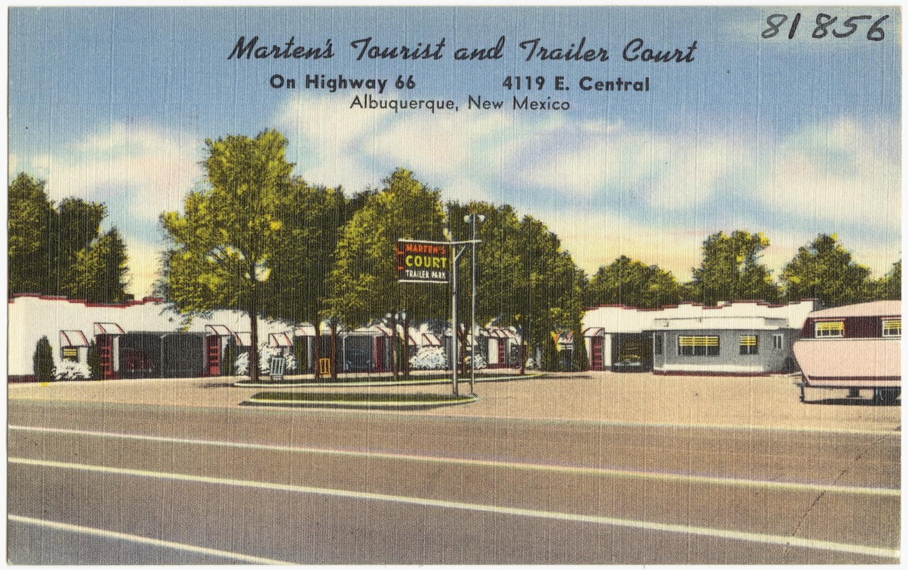 Marten's Tourist and Trailer Court, on Highway 66, 4119 E. Central, Albuquerque, New Mexico