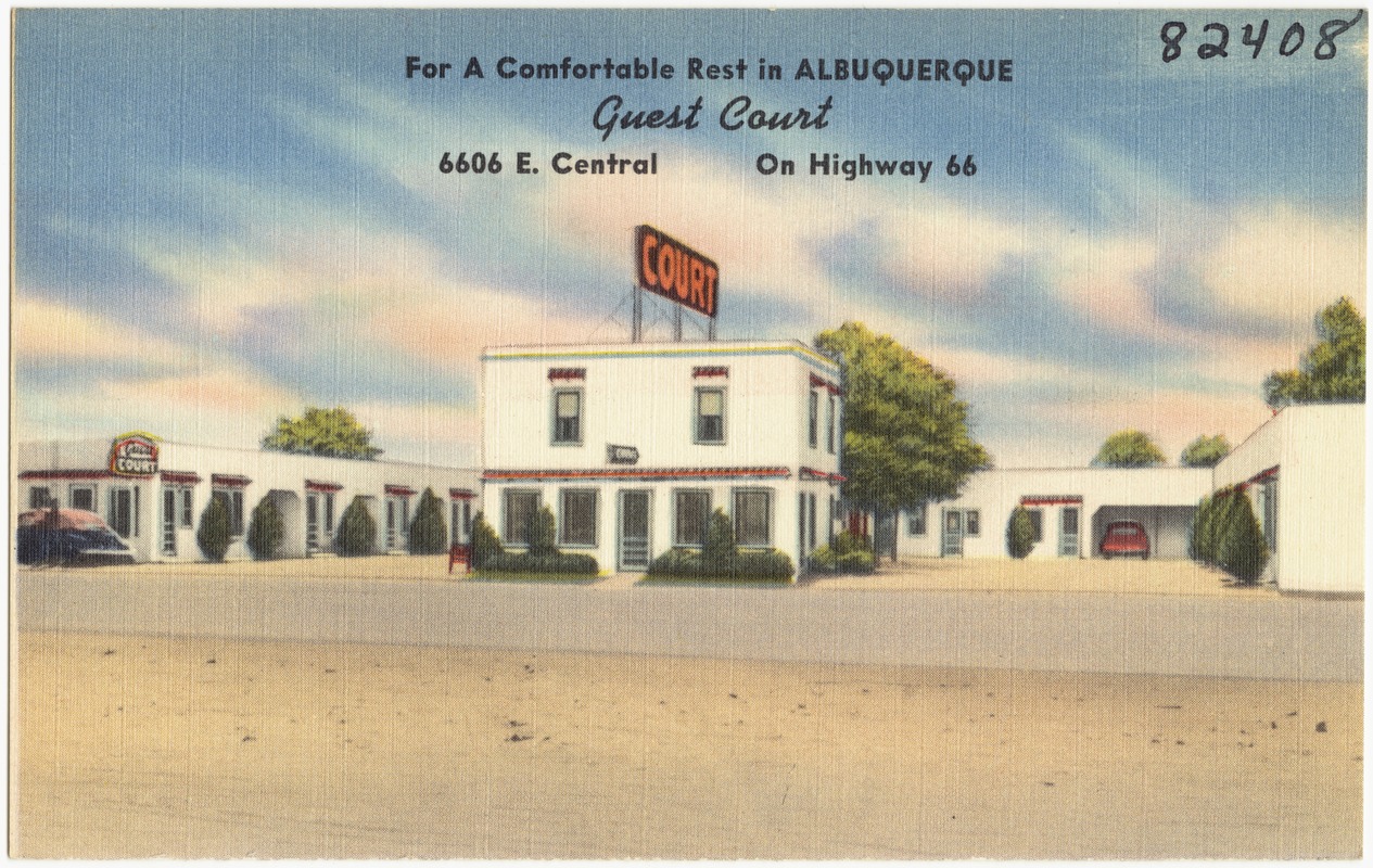 For a comfortable rest in Albuquerque, Guest Court, 6606 E. Central, on Highway 66