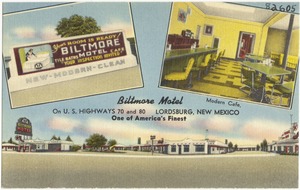 Biltmore Motel, on Highways 70 and 80, Lordsburg, New Mexico. One of the America's finest