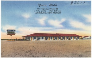 Yucca Motel, on Highways 80 and 86, in city limits -- west entrance, Lordsburg, New Mexico