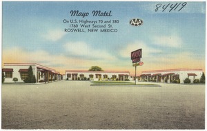 Mayo Motel, on U.S. Highways 70 and 380, 1760 West Second St., Roswell, New Mexico