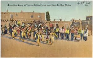 Green Corn Dance at Tesuque Indian Pueblo near Santa Fe, New Mexico