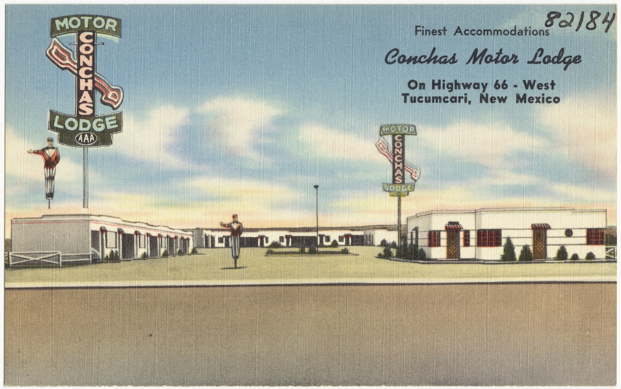 Conchas Motor Lodge, on Highway 66 - West, Tucumcari, New Mexico