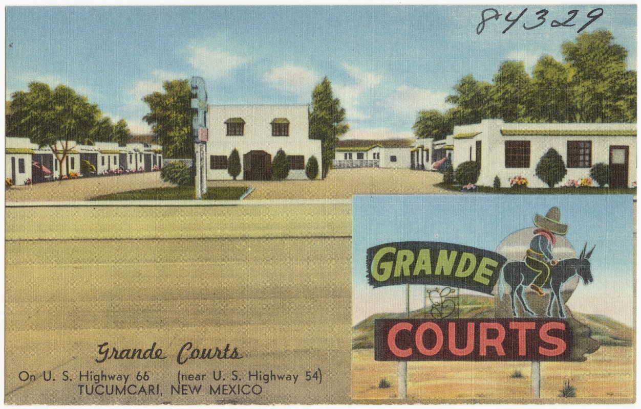 Grande Courts, on U.S. Highway 66 (near U.S. Highway 54), Tucumcari, New Mexico