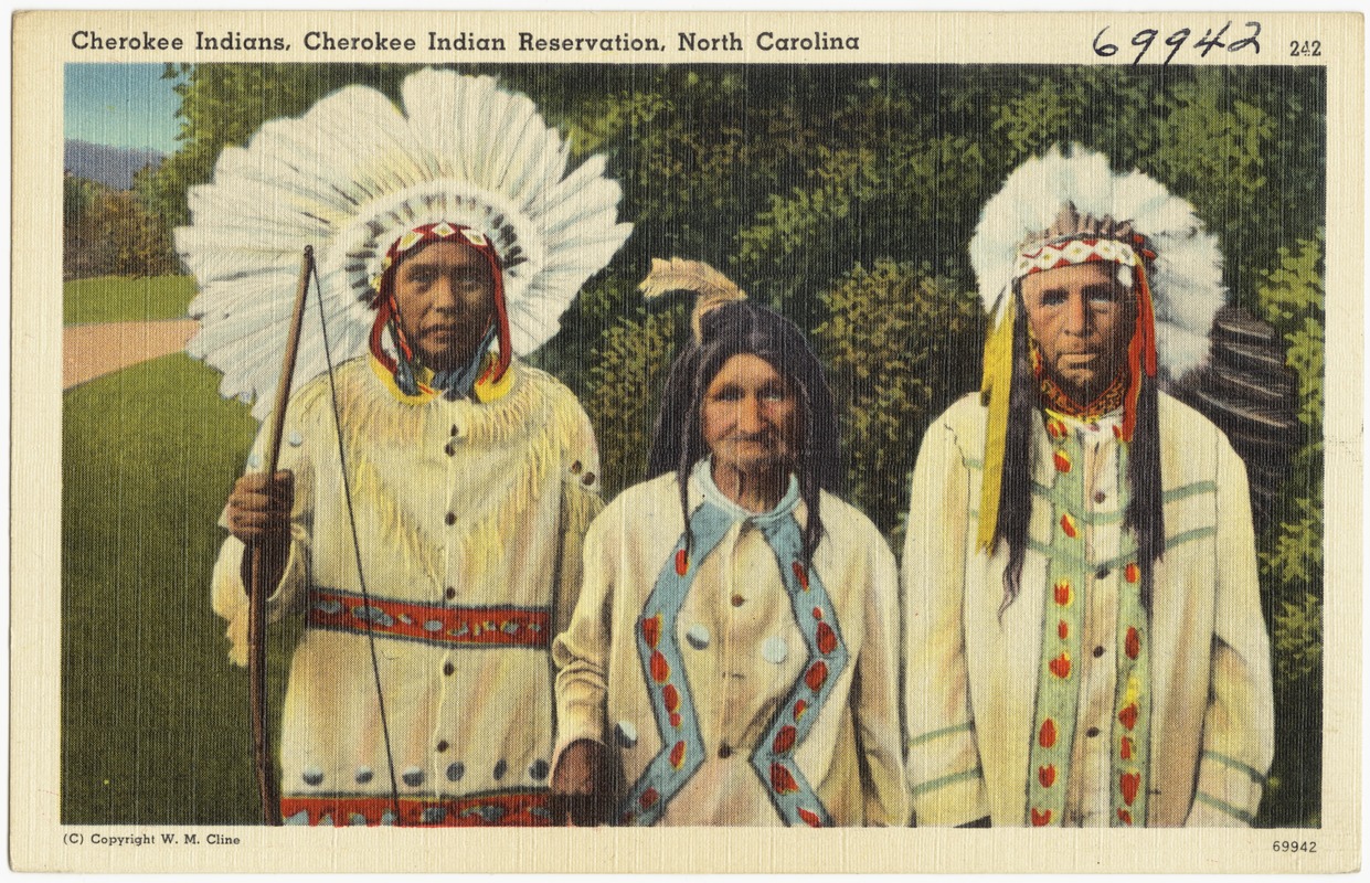 North Carolina --- Postcard Chief Henry Cherokee Indian Qualla Reservation 