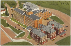 A-72. Airplane view of Memorial Mission Hospital, Asheville, N. C.