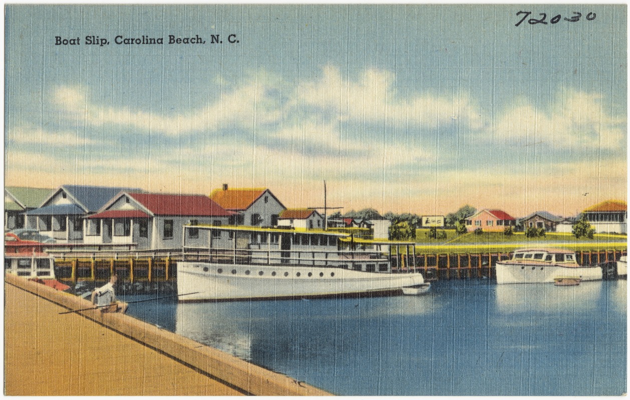 Boat slip, Carolina Beach, N. C.