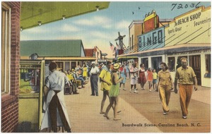 Boardwalk scene, Carolina Beach, N. C.