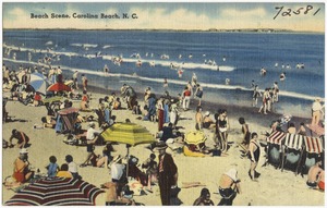 Beach scene, Carolina Beach, N. C.