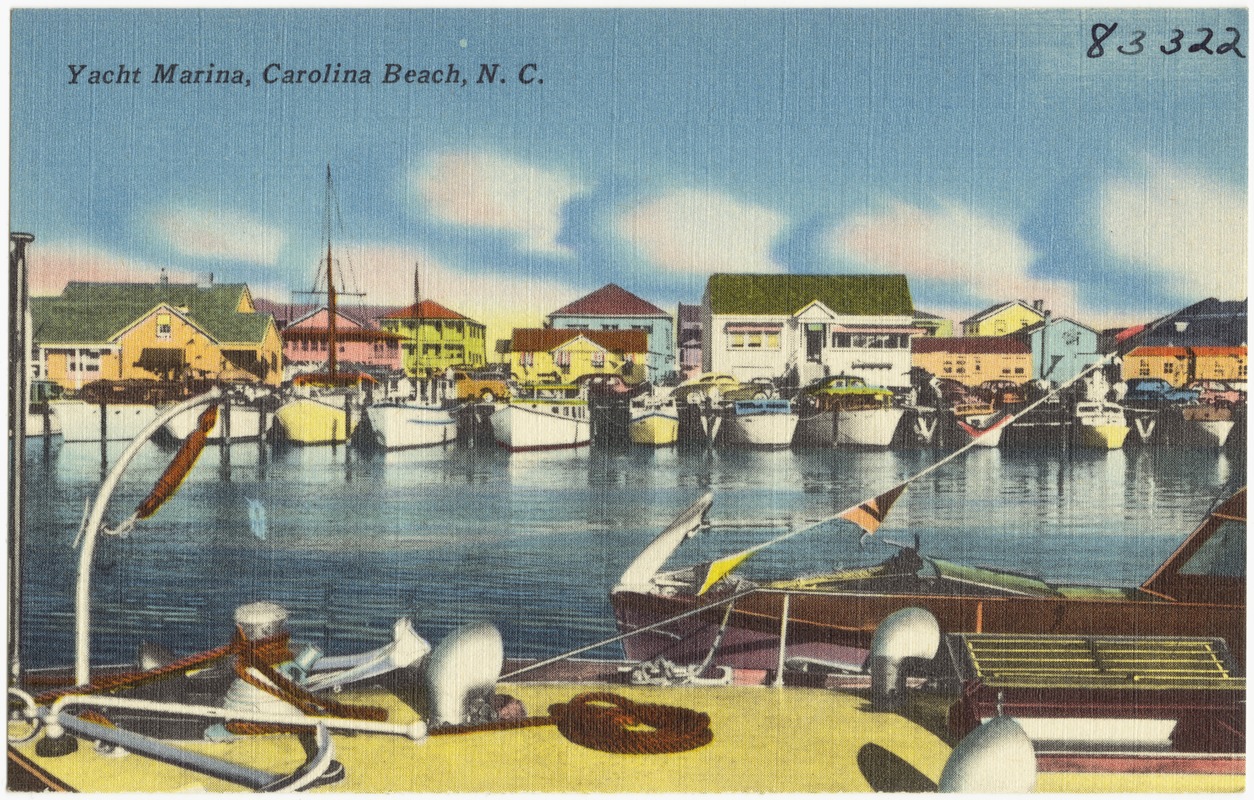 Yacht marina, Carolina Beach, N. C.