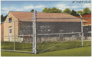 Chain link fence, immediate shipment and prompt erection service from Charlotte. Allison Fence Co., Charlotte 1, N. C.