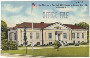 Mint Museum of Art, built 1837, moved to present site 1936, Charlotte, N. C.