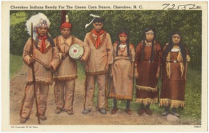 Cherokee Indians ready for The Green Corn Dance, Cherokee, N. C.