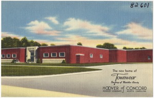 The new home of Townwear stocking of matchless beauty. Hoover of Concord Hosiery Company, North Carolina