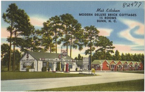 Ma's Kitchen, modern deluxe brick cottages, 15 rooms, Dunn, N. C.