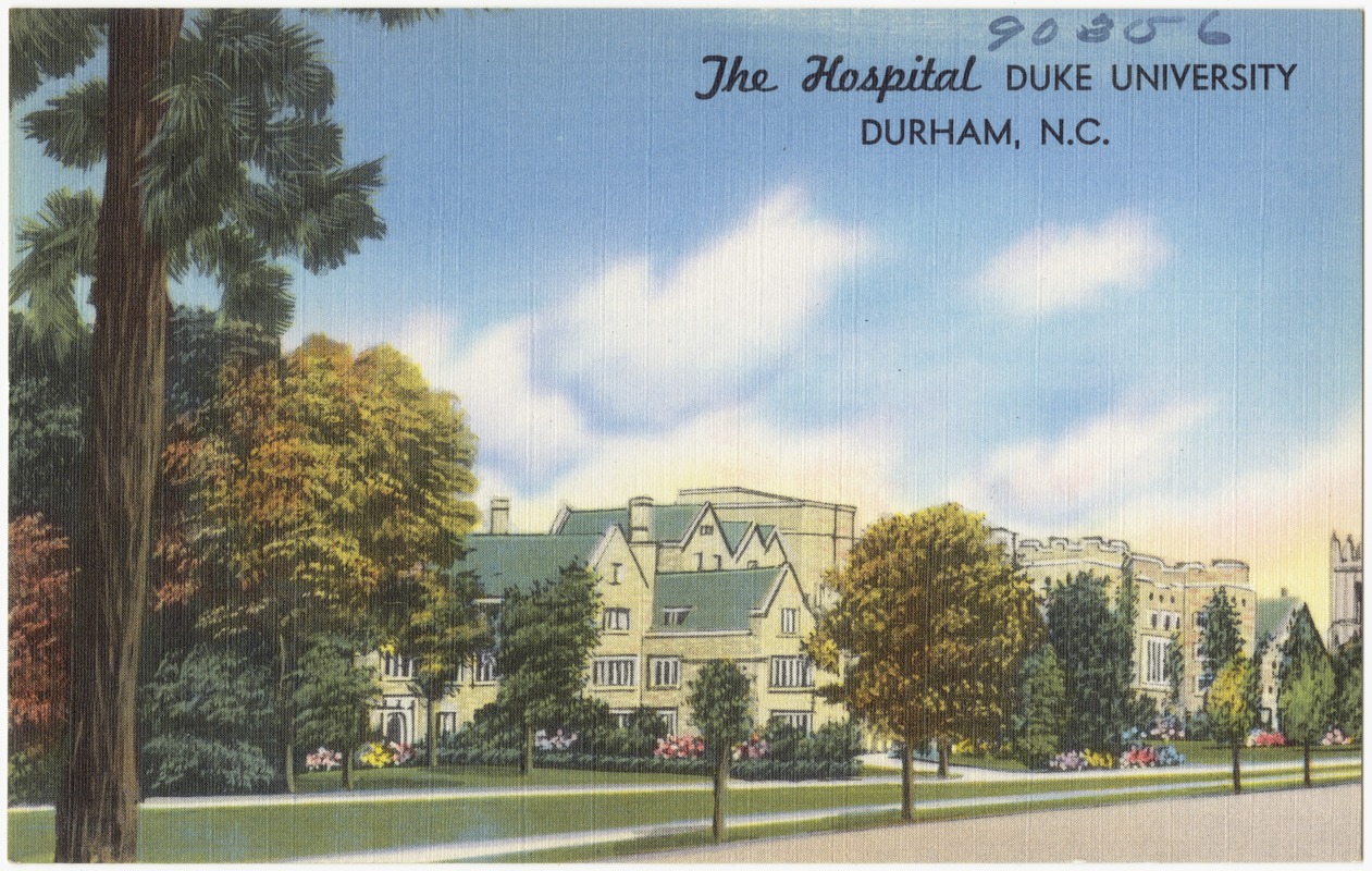 The Hospital Duke University Durham N C Digital Commonwealth   Image Access 800 