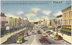 Hay Street from "Ye Old Market House", Fayetteville, N. C.