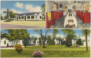 Newell's Tourist Court and Restaurant, located 7 miles north of Fayetteville, N. C., on Highway 15-A