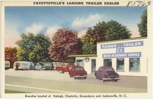 Faires Trailer Co., Fayetteville's leading trailer dealer, branches located at Charlotte, Greensboro, Raleigh and Morehead City