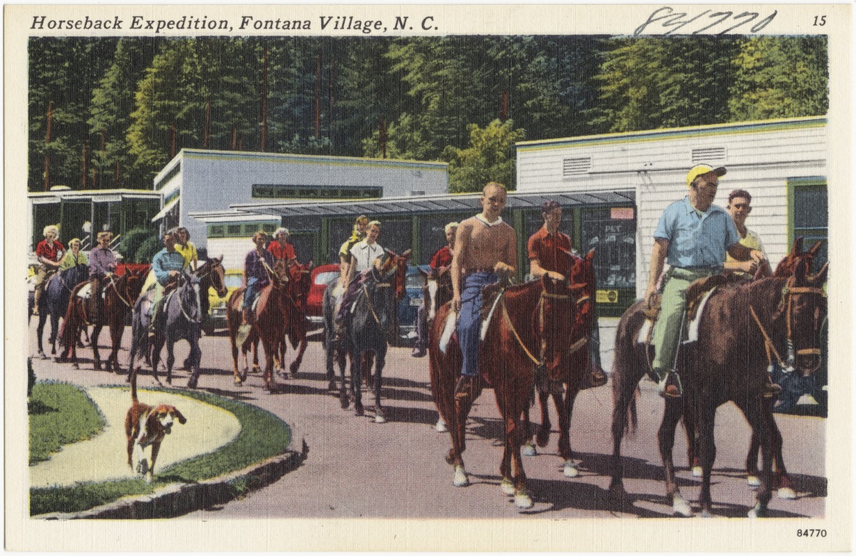 Horseback expedition, Fontana Village, N. C.