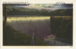 Night scene, Fontana Dam, N. C.